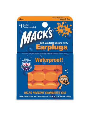 Tapones para oidos infantil EarPlugs 6 pares Mack's
