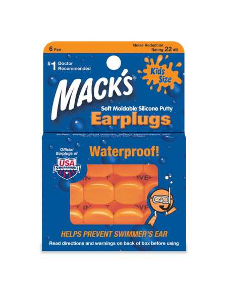 Tapones para oidos infantil EarPlugs 6 pares Mack's