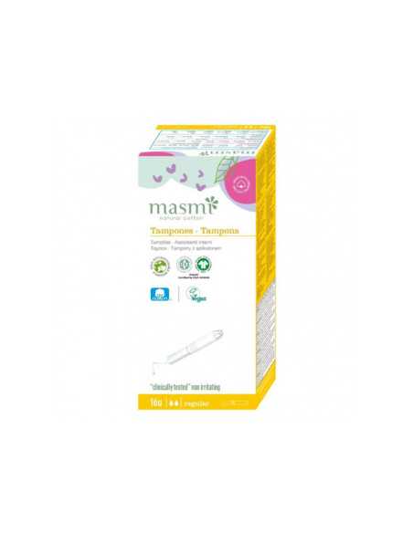Tampon de algodon regular con aplicador bio 16ud Masmi