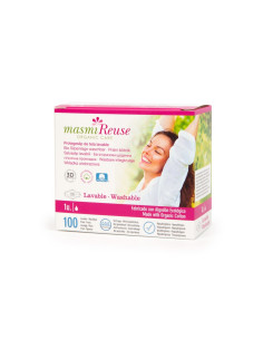 Protegeslips de tela con alas lavable Bio Masmi