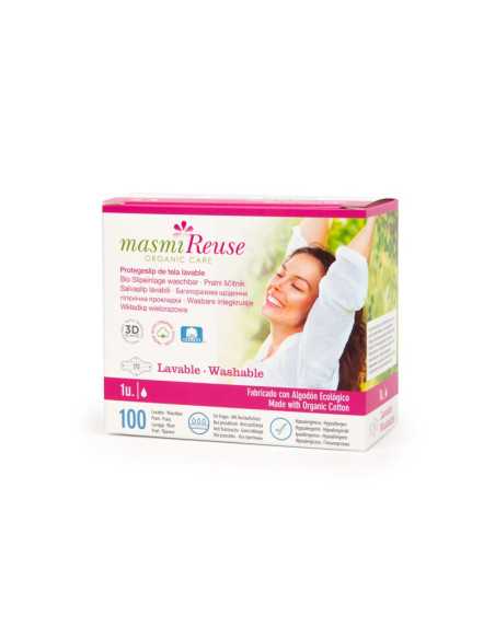Protegeslips de tela con alas lavable Bio Masmi