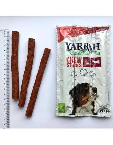 Sticks masticables para perros de ternera y algas bio 33g Yarrah