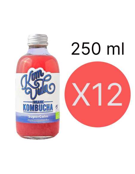 Kombucha Supercalm mora y ashwagandha 12x250ml Komvida Kombucha Supercalm mora y ashwagandha 12x250ml Komvida