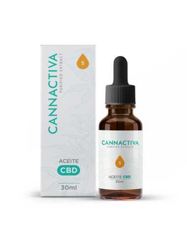 Aceite Purificado CBD Cannabidiol 5% 30ml Cannactiva