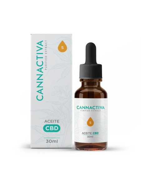Aceite Purificado CBD Cannabidiol 5% 30ml Cannactiva
