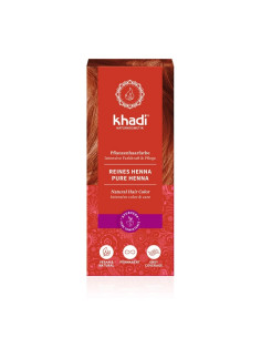 Henna natural 100% pura Rojo 100g Khadi