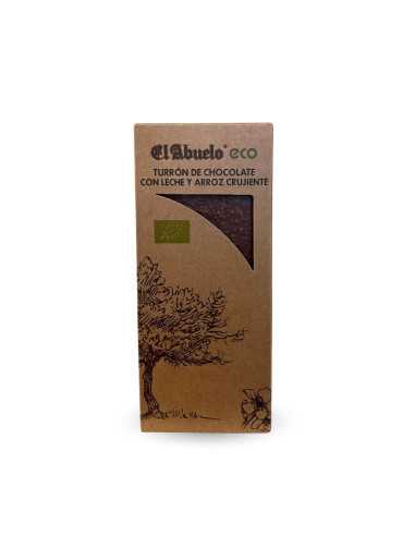 Turron de Chocolate crujiente Bio 200g El Abuelo