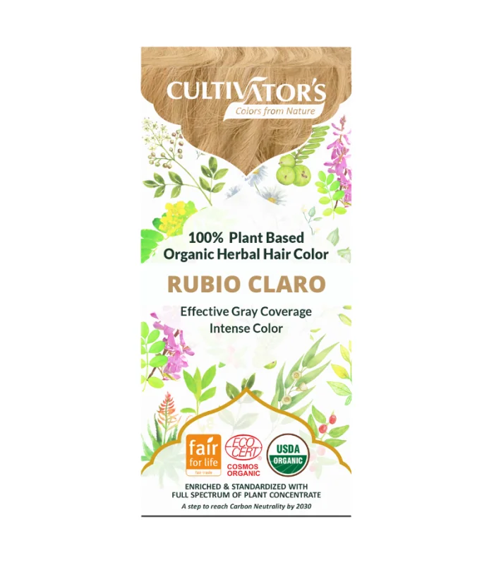 Tinte orgánico Rubio Claro-100 gr/1 kg | Tinte naturista