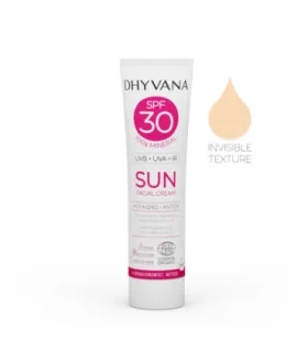 SPF30 Sun con ácido hialurónico-50 ml | Protectores solares con óxido de zinc