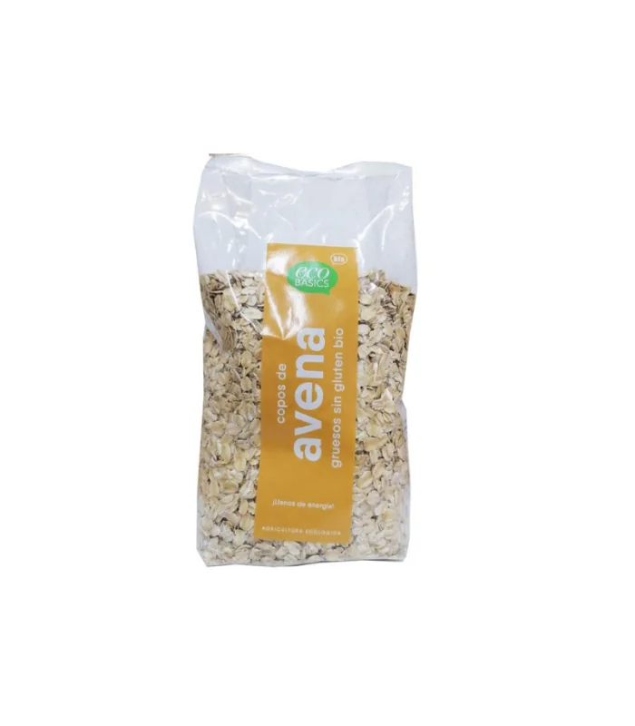 Copos de avena gruesos sin gluten bio 500 gr