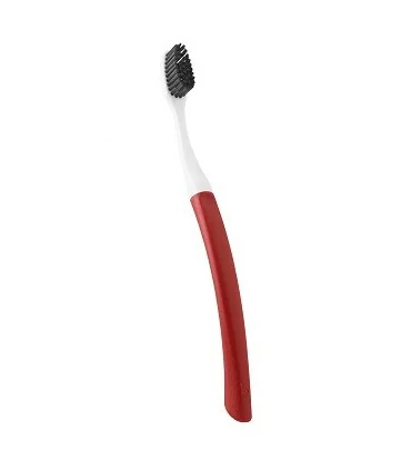 Cepillo de dientes con cabeza reemplazable Edith- Soft rojo