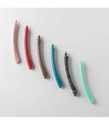 Cepillo de dientes con cabeza reemplazable Edith- Soft rojo