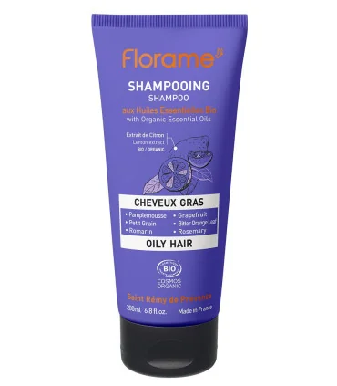 Champú para cabello graso-200 ml | Champú natural antigrasa