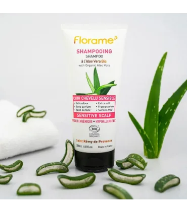 Champú para cuero cabelludo sensible Sensitiv-200 ml | Champú aloe vera natural
