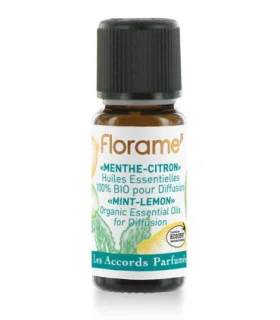 Composición BIO de aceites esenciales Menta-Limón-10 ml | Aceites relajantes para difusor