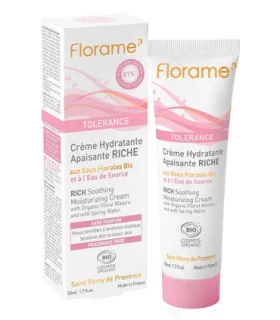 Crema facial hidratación intensa Tolerance-50 ml | Cosmética natural crema hidratante