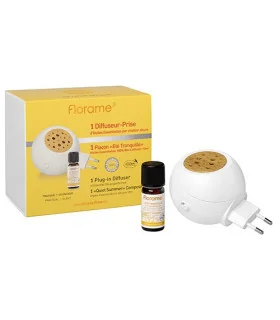 Difusor eléctrico + Composición BIO de aceites esenciales Antimosquitos verano tranquilo con citronella