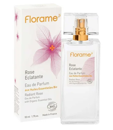 Eau de Parfum Bio Rose Éclatante-50 ml | Perfume bio