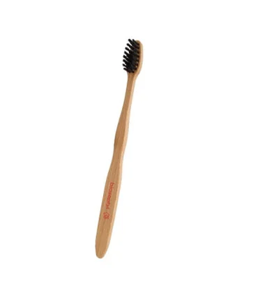 Cepillo de dientes de madera de haya niños de 7 a 10 años rojo Cepillo de dientes de madera de haya niños de 7 a 10 años rojo