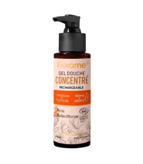 Gel de ducha concentrado-Neroli y Hojas de Naranjo-100 ml | Gel cuerpo natural