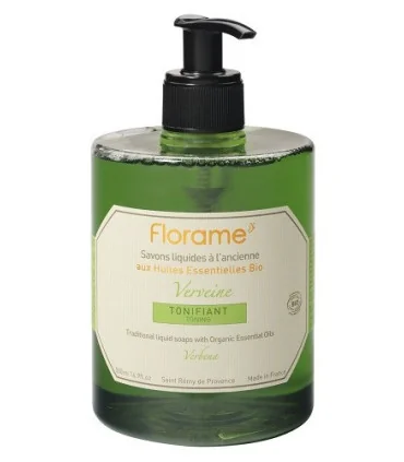 Jabón de manos líquido tonificante de Verbena-500 ml | Jabón de manos ecológico