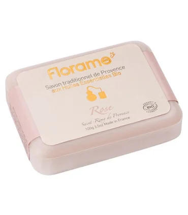 Jabón tradicional provenzal de Rosa-100 gr | Jabón corporal natural