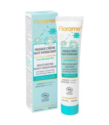 Mascarilla Crema Hidratante de Noche HYDRATATION-65 ml | Mascarilla facial ecológica