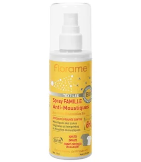 Spray anti-mosquitos y moscas para tejidos-90 ml | Repelente mosquitos ecológico