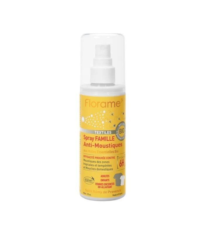 Spray anti-mosquitos y moscas para tejidos-90 ml | Repelente mosquitos ecológico