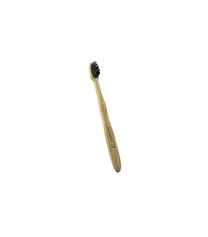 Cepillo de dientes de madera de haya soft verde