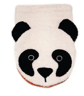 Manopla de algodón orgánico panda | Certificación gots