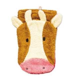 Manopla de algodón orgánico vaca grande | Certificación gots