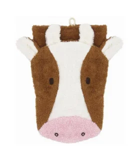 Manopla de algodón orgánico vaca pequeña | Certificación gots