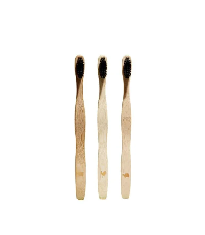 Set de cepillos de dientes de Bambú Wave-3 uds | Cepillo dental ecológico