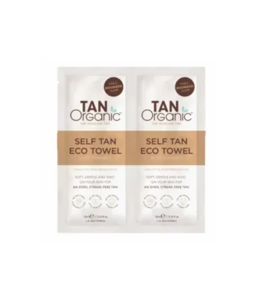 Toallitas autobronceadoras biodegradables-2 uds | Bronceado natural