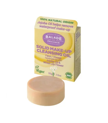 Aceite desmaquillante natural Sólido-32 gr | Desmaquillante con aceites esenciales