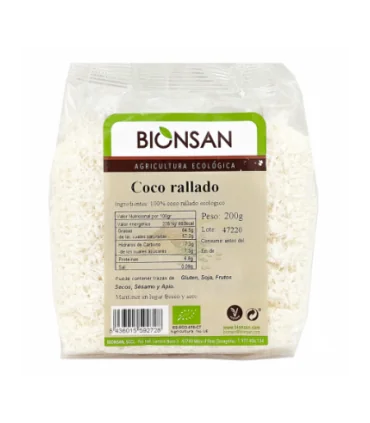 Coco Rallado Ecológico 200 gr Coco Rallado Ecológico 200 gr