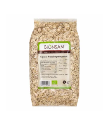 Copos de Avena Gruesos Ecológicos de Proximidad 500 gr Copos de Avena Gruesos Ecológicos de Proximidad 500 gr