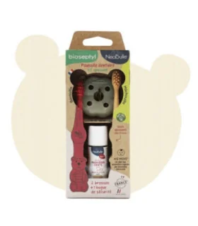 Kit calmante para empujar los dientes-2 uds | Cepillos y Aceite Ecológico
