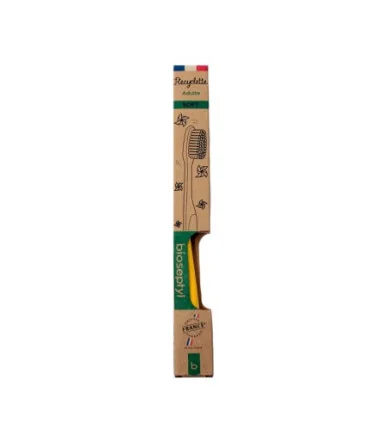 Cepillo de dientes adulto-Soft-rojo/azul/amarillo-1 ud