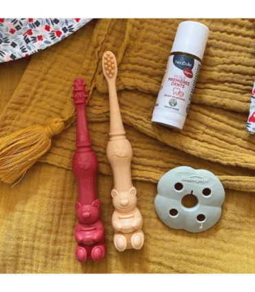 Kit calmante para empujar los dientes-2 uds | Cepillos y Aceite Ecológico