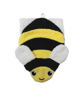 Manopla de algodón orgánico abeja | Certificación gots
