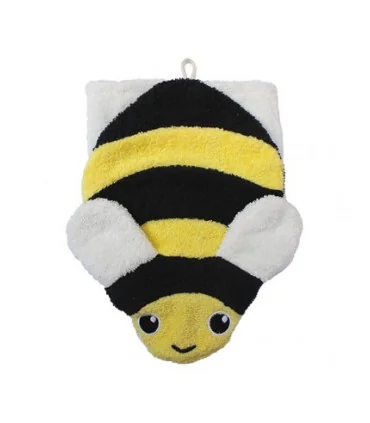 Manopla de algodón orgánico abeja | Certificación gots