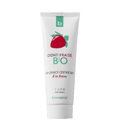 Pasta dental sin fluor infantil- fresa-50 ml | Dentífrico ecológico