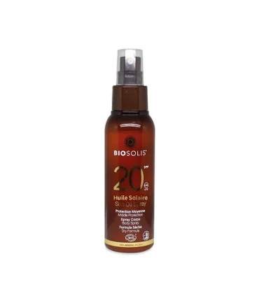 Aceite de protección Solar SPF20 ecológico-100 ml | Bloqueador orgánico