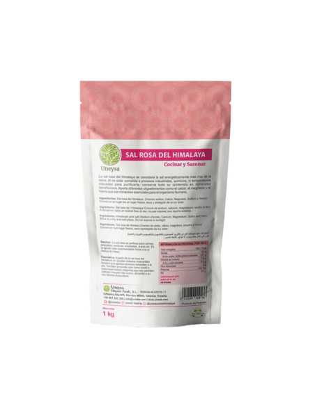Sal rosa del Himalaya fina 500g Uneysa