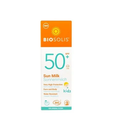 Leche protección solar niños SPF50+ -100 ml | Biosolis protector solar