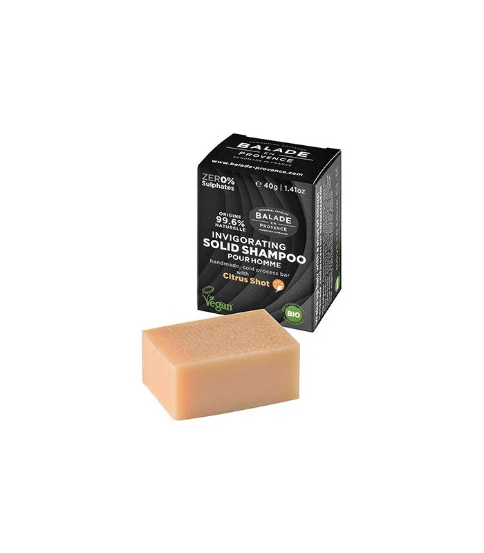 Champú sólido Energizante para hombre-40 gr | Shampoo sólido vegano