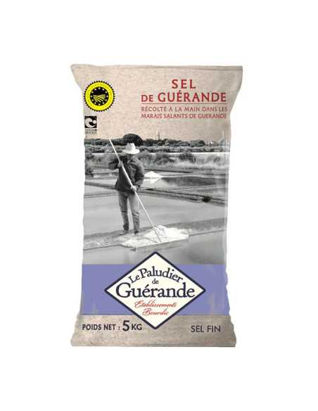 Sal fina gris de guérande 5 kg Le paludier de guerande