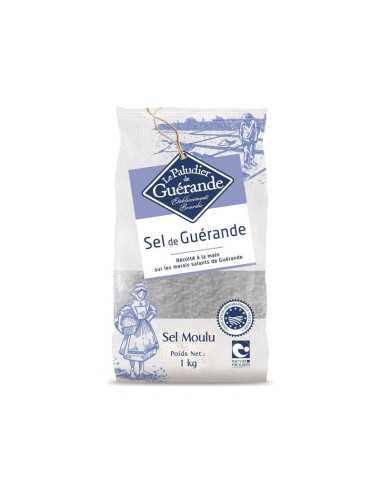 Sal fina gris de guerande 1 kg Le paludier de Guerande